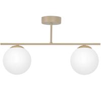 Kaja Savia lampada da soffitto 2x10 W bianco-oro -beige K-5791