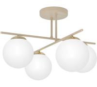 Kaja Savia lampada da soffitto 4x10 W bianco-oro -beige K-5793