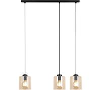 Kaja Soro lampada sospesa 3x15 W nero-ambra K-5570