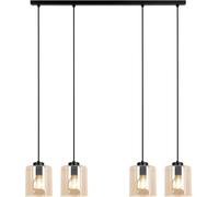 Kaja Soro lampada sospesa 4x15 W nero-ambra K-5571