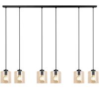 Kaja Soro lampada sospesa 6x15 W nero-ambra K-5572
