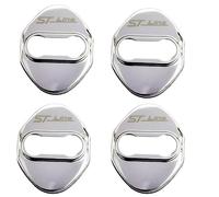 KAJAME 4 Pezzi Copertura della Serratura della Portiera Dell'auto Compatibile con per Ford Focus mk2 mk3 Fiesta Ranger Mondeo ST-Line Inossidabile Coperture Serratura Accessori,B