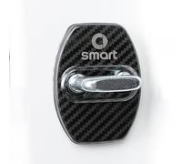 KAJAME 4 Pezzi Copertura della Serratura della Portiera Dell'auto Compatibile con per Smart Fortwo 451 Inossidabile Coperture Serratura Accessori,C