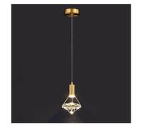 KAJDJDP Lampadario di Cristallo a LED, Lampada a Sospensione da Comodino in Rame, Isola della Cucina, Camera da Letto, Sala da Pranzo, Decorazione da soffitto, per corridoio, Bar, Soggiorno, Studio,