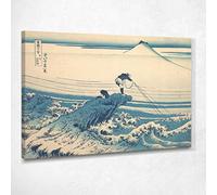 Kajikazawa nella Provincia di Kai Vedute del Monte di Fuji Hokusai Quadro KHK8, 50x70 cm