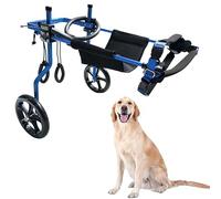 KAJILE Carrozzina Regolabile a 2 Ruote per Cani di Piccola Taglia,Taglia XXL-2 per la Riabilitazione delle Zampe Posteriori,Altezza 55-70cm,Larghezza 24-32cm,Lunghezza 35-45cm