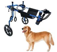 KAJILE Carrozzina Regolabile a 2 Ruote per Cani di Piccola Taglia,Taglia XXL-3 per la Riabilitazione delle Zampe Posteriori,Altezza 60-75cm,Larghezza 24-32cm,Lunghezza 35-45cm