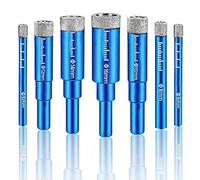 kajkey® punte diamantate gres porcellanato, 7 pezzi, punte per granito, Punte Trapano Diamantate, trapano, per Gres Porcellanato, Piastrelle, Vetro, Ceramica, Pietra, diamante fine Drill Bit