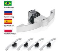 KAK 5 Pack Camper Car Pulsante Chiusura a scatto Blocco senza chiave RV Caravan Barca Maniglia per armadio a motore Serrature per cassetti Maniglia per mobili Hardware 5 Chrome 128