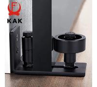 KAK 8 in 1 Guide scorrevoli per porte scorrevoli guida per pavimento della porta del fienile rullo di supporto per Hardware per porte a filo con rullo regolabile inferiore