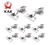 KAK 8 Pezzi Cerniere per Armadietto in Acciaio Inossidabile Chiusura Morbida Cerniera per Porta Idraulica Ammortizzatore Buffer Mobili per Armadio da Cucina Ferramenta Insert Embed x 4