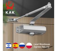 KAK Buffer idraulico Chiudiporta automatico da 25 kg a 80 kg Attrezzatura per chiusura porta a velocità regolabile Hardware per porta con chiusura morbida e muta