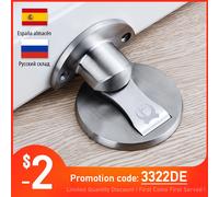 KAK Fermaporta magnetici Fermaporta in acciaio inossidabile 304 Supporti per porte nascoste Cattura pavimento Fermaporta senza chiodi Ferramenta per mobili