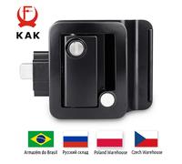 KAK RV Trailer Camper Entry Door Lock maniglia in lega di zinco Security RV Door Lock sostituzione con maniglia della porta chiave del Computer a catenaccio white