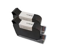KAKAK Cartucce d'inchiostro originali 1730M da 12,7 mm, inchiostro solvente nero impermeabile for stampante a getto d'inchiostro per testo codice(2PCS)