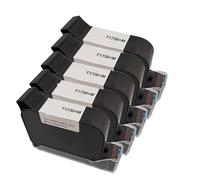 KAKAK Cartucce d'inchiostro originali 1730M da 12,7 mm, inchiostro solvente nero impermeabile for stampante a getto d'inchiostro per testo codice(5PCS)