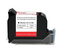 KAKAK Cartuccia d'inchiostro for stampante portatile da 12,7 mm, cartuccia d'inchiostro nera for stampante termica a getto d'inchiostro solvente ad asciugatura rapida da 600 DPI per testo codice(1PC)