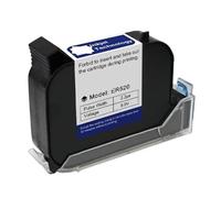KAKAK Cartuccia for stampante a getto d'inchiostro termico da 12,7/25,4 mm, ad asciugatura rapida, cartucce d'inchiostro solvente impermeabili per testo codice(25.4mm Black)