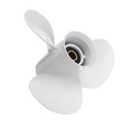 KAKAK Elica ad Alte Prestazioni, 663-45974-02-98 11 1/2 X 13 fuoribordo for Barche in Alluminio a 3 Pale con Denti scanalati e 13 scanalature Bianca Parti del Motore della Barca