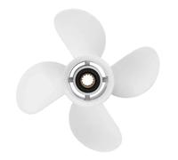 KAKAK Elica ad Alte Prestazioni, for Barca a 4 Pale e 13 Denti scanalati for Motore da 25-60 CV for fuoribordo Marina Bianca 10 3/8x13 Pollici RH in Lega di Alluminio Parti del Motore della Barca