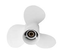 KAKAK Elica ad Alte Prestazioni, Vite for Barca Marina 11 3/8 X 12-G 3 Lame for for Barca fuoribordo da 40-60 HP Passo da 12 Pollici in Alluminio 13 Denti scanalati Parti del Motore della Barca