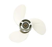 KAKAK Elica fuoribordo in Lega di Alluminio 8 1/2 x 8 1/2 -N for 6-8 CV, 3 Pale, 7 Denti scanalati Parti del Motore della Barca