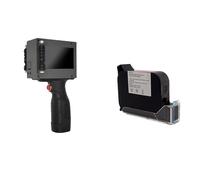 KAKAK Pistola for stampante a getto d'inchiostro portatile 16,8 V 600 dpi 12,7 mm Logo intelligente portatile ad asciugatura rapida per testo codice a barre data ora, ecc(Machine with Ink)