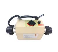 KAKAK Riscaldatore Elettrico da 3 kW con termostato for Piscina, Vasca da Bagno, Vasca idromassaggio con Elevata efficienza di Riscaldamento(Metric 50mm)