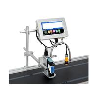 KAKAK Stampante a getto d'inchiostro termico online 170PLUS da 12,7/25,4 mm, stampante for etichette con, codice a barre, logo, data per testo codice(25.4mm without ink)