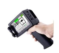 KAKAK Stampante a getto d'inchiostro termico portatile con controllo wireless da 12,7 mm crittografata DC50T, codice a barre QR, immagine, etichetta con logo per testo codice(With 2 ink)