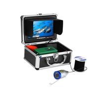 KAKAK Telecamera Subacquea for la Pesca Winter Fish Fidner da 7 Pollici, 1000 TVL, IP68, Impermeabile 15 m, 30, 50, for su Ghiaccio, Mare e Fiume Adatto per scarsa visibilità(50M with DVR)