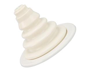 KAKAKE Avvio per Cavo per Sartiame per Barche Resistente all'Usura Facile da Installare per Barca a Motore Peschereccio Plastica Siliconica (Bianco)