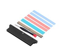 KAKAKE Dispositivo di Raffreddamento del Modulo di Memoria RAM Design in Lega di Alluminio a Doppio Lato per DDR1 DDR2 DDR3 DDR4 Kit Desktop da 6 Pezzi (Nera)