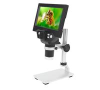 KAKAKE Microscopio Digitale USB 1000X Display LCD da 5,5 Pollici Microscopio a Moneta Batteria Ricaricabile per Osservazione Biologica Migliora l'interattività tra Genitori e Bambini per Francese,