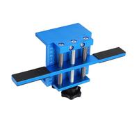 KAKAKE per Cerniera per Porta Dell'armadio Strumento di Posizionamento Accurato per Porte con e Senza Telaio, Robusto Dispositivo in Lega di Alluminio Facile Installazione Blu