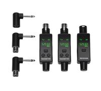 KAKAKE Ricevitore Trasmettitore XLR Wireless Professionale con Batteria a Lunga Durata Ed Eccezionale Chiarezza del Suono per Sistemi PA di Console di Missaggio (1 a 2)