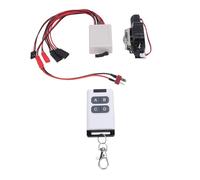 KAKAKE Verricello Telecomandato per Auto RC con Funi in Acciaio per Auto Cingolate Axial, HPI, Losi RC (Nera)