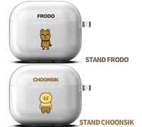 Kakao Friends Custodia base trasparente in gelatina per AirPods 3a