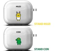 Kakao Friends Custodia base trasparente in gelatina per AirPods 3a