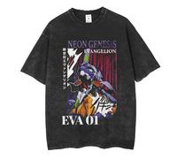 kakazoomm store Anime Evangelion T-Shirt Eva Asuka Langley Souryuu T-Shirt EVA-01 Test Type Manica Corta Tee Estiva Allentata