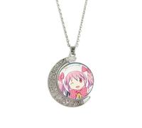 kakazoomm store Collana Magi Madoka Magica, Ciondolo Homura Akemi Girocollo Madoka Kaname Decorazione Kyouko Sakura Collana