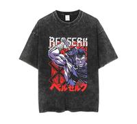 kakazoomm store Maglietta Berserker Guts Casca Griffith Lavate Maniche Corte Magliette Anime Merch Regali Ragazzi Ragazze Donne Uomini