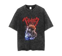 kakazoomm store Maglietta Berserker Guts Casca Griffith Lavate Maniche Corte Magliette Anime Merch Regali Ragazzi Ragazze Donne Uomini