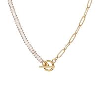 Kakonia Collana a Lisca di Pesce per Donne, Collana d’Oro Delicata, Collane con Choker d’Oro, Collane d’Oro Semplici Stratificate, 1Pcs/Tennis