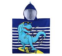 KAKU NANU Asciugamano da bagno per bambini, telo da spiaggia per bambini, motivo carino, mantello poncho da bagno, per bambini, ragazzo, e da bagno