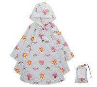 KAKU NANU Mantellina Pioggia Bambino Bambina Poncho Mare Bambino Antipioggia Impermeabile Tascabile Ragazza Ragazzo 6 7 8 9 10 11 12 Ans