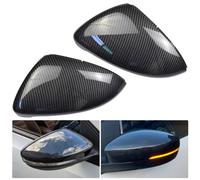 Kakulkomen 1 Paio Calotta Specchio Retrovisore Sinistra Destra Coperchi a specchio laterale per V-W Golf MK7 7.5 GTI 7 Golf 7 R (fibra di carbonio)
