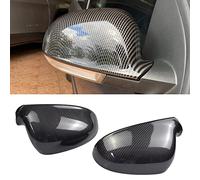 Kakulkomen 1 Paio Calotta Specchio Retrovisore Sinistra Destra Coperchi a specchio laterale per VW GOLF 5V MK5 GTI Jetta Passat B5.5 B6 EOS Sharan Superb (Fibra di Carbonio)