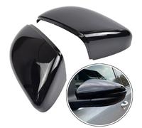 Kakulkomen 1 paio di calotte per specchietto retrovisore sinistro e destro, per Volks-wagen GOLF 6 VI MK6 GTI R Line R20 Tour-an (nero brillante)