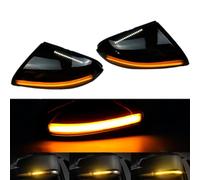 Kakulkomen 2 pezzi indicatori di direzione a LED dinamici che fluiscono indicatori di direzione laterali Compatibile con Dodge Per Ram 1500 2500 3500 2010-2013 (Giallo)